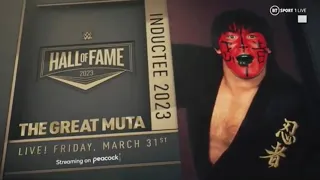 The Great Muta Hall Of Fame Induction Official Graphic