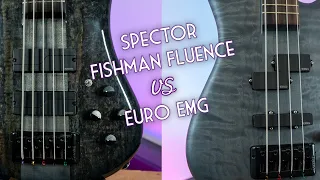 Spector Euro Fishman Fluence vs Spector EMG - Bass Pickup Comparison