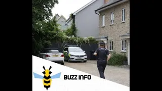 Police gather outside Carl Woods’ house after Katie Price allegedly as