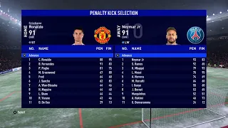 PSG vs MAN UTD Penalty Shootout FIFA 22 Gameplay