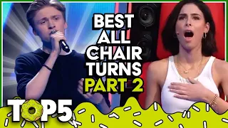 Outstanding ALL CHAIR TURNS😱  on The Blind Auditions of The Voice! | TOP5