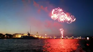 Салют день ВМФ в Санкт-Петербурге 28.07.2018