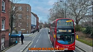 London Bus Ride: Route 190 - Southwest to West | Local Neighbourhoods Upper Deck point-of-view 🚌