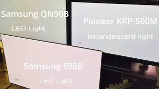 Light Quality Check Samsung QN90B  S95B and Pioneer KRP-500M