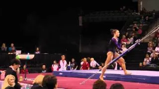 Lexie Priessman Falls on Uneven Bars Finals - 2012 Kelloggs Pacific Rim Championships