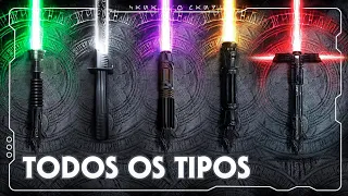 TODOS OS TIPOS DE SABRE DE LUZ DE STAR WARS | CURIOSIDADES | Canal do Mando