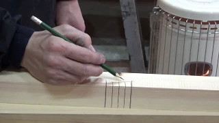 宮大工が職人技で教える初心者のための相欠きの仕方の動画　　Techniques to make a precise joinery