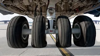 US Largest Aircraft Testing its Massive 28-Wheel Landing Gear