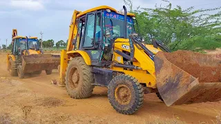 JCB 3DX Bucket vs Breaker 3 Tractor Going to Making Pond in private Land | jcb video