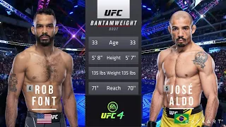 JOSE ALDO VS ROB FONT FULL FIGHT UFC FIGHT NIGHT