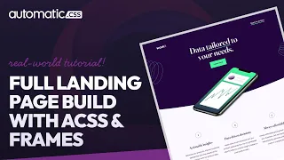 Full Landing Page Build With Frames & ACSS