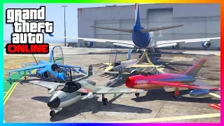 THE NEW BEST FIGHTER JET IN GTA ONLINE - Pyro VS Hydra VS P-996 Lazer VS Molotok! (GTA 5 Best Jet)