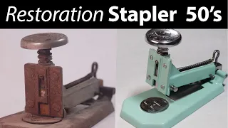 Restoration of 1950 Rusty Vintage stapler