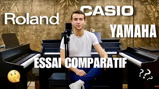 Comparatif pianos numériques milieu de gamme - Roland HP702, Casio AP710 et Yamaha CLP 725