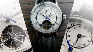 Сложные часы за 180$ | 2 часовых пояса | Обзор часов Sea-Gull