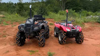 Who can go deeper? 2020 520 Honda rubicon or 2007 420 rancher