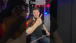 Trying to play Paganini Caprice 24 with 1 finger #shorts