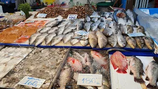 [4K] Fresh Seafood in Thailand @ Naklua Fish Market Pattaya