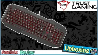 Unboxing Teclado Gamer Trust GTX 830 Review Español PC, Mac - JxR - JxR