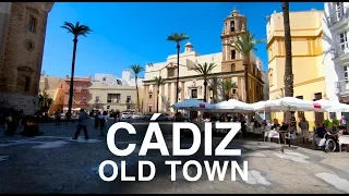 [4K] Virtual Walk around Cadiz, Spain - What to See In Cadiz In One Day, walking tour.