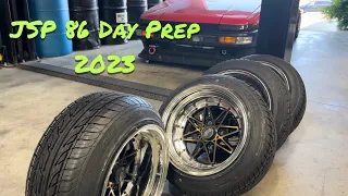 JSPfab 86 Day Prep 2023, new wheels on my AE86