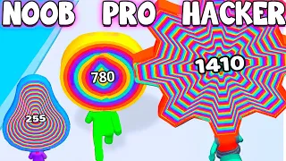 NOOB vs PRO vs HACKER in Layer Man 3d 🍭 New Update