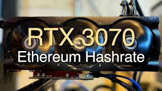 RTX 3070 63 MH/s Ethereum Hashrate