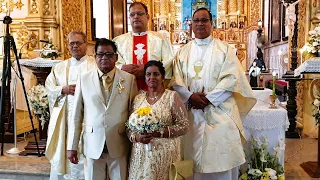 Jose & Carmina Moreira | 50th Wedding Anniversary Mass | 14 Jan 2023 | Reis Magos Church | Goa India