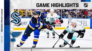 Kraken @ Blues 1/13/22 | NHL Highlights