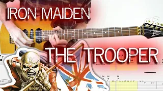 Iron Maiden -  The trooper   (Guitar Lesson With TAB & Score)