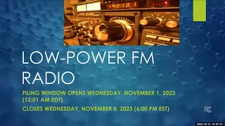 Tribal Low-Power FM Webinar