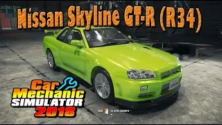 Car Mechanic Simulator 2018 Nissan Skyline GT-R R34