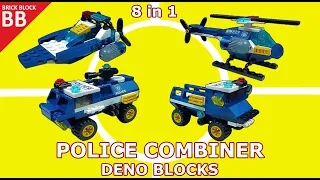 LEGO Combiner Deno Blocks Police (04) ⚡️ Speed build How to make a Robot Transformers D-No Play asmr