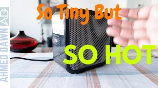 Tiny Heater Gives Tons of Heat | Amazon Basics 500-Watt Ceramic Small Space Personal Mini Heater