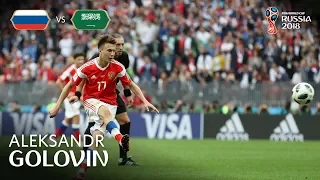 Aleksandr GOLOVIN Goal - Russia  v Saudi Arabia - MATCH 1