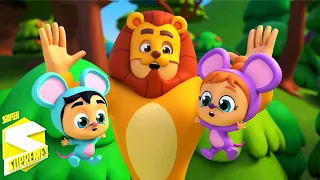 Leon y el raton | Música para niños | Dibujos animados | Super Supremes Español | Videos educativos