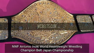 NWF Antonio Inoki World Heavyweight Wrestling Champion Belt | Japan Championship | wcbelts