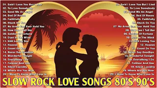 NONSTOP SLOW ROCK LOVE SONGS 80'S 90'S 💑 Scorpions, U2, Led Zeppelin, Aerosmith By LMC34