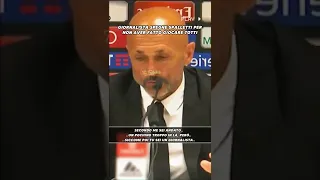 GIORNALISTA zittisce SPALLETTI sulla questione TOTTI! #calcio #shorts