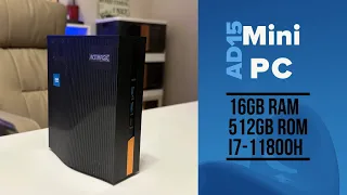 ACEMAGIC Mini PC,Intel 11th Core i7-11800H 16GB DDR4 500GB