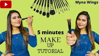 Quick Make Up Tutorial | Nandhinimyna | Myna Wings.....