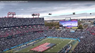 Titans Vs Saints 2021 Veterans Day Low Helicopter Fly-By