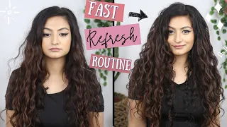 How To Refresh Wavy Curly Hair Quick - Easy Wavy Curly Hair Refresh Routine