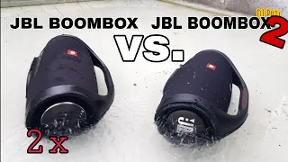 JBL BOOMBOX vs. JBL BOOMBOX 2 Water Test!