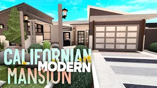 Californian Modern Mansion → Bloxburg Speed Build (No Gamepass)
