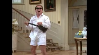 Niles from The Nanny:  Daniel Davis = Risky Business take off