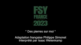 "Des pierres sur moi " ALBUM FSY FRANCE 2023