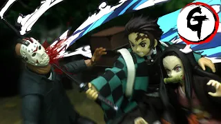 Tanjiro & Nezuko VS Jason Voorhees -Demon Slayer stop motion竈門炭治郎&竈門禰豆子VSジェイソン・ボーヒーズ