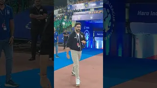 @ChennaiyinFC's Co-owner, Abhishek Bachchan is in the stadium 💪🔥#CFCBFC #HeroISL #Shorts