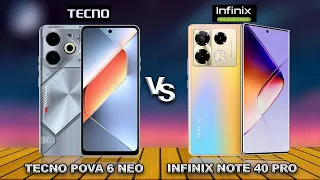 Tecno Pova 6 Neo 4G vs Infinix Note 40 Pro 4G